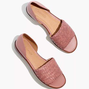 The Kinsley d'Orsay Flat in Woven Leather